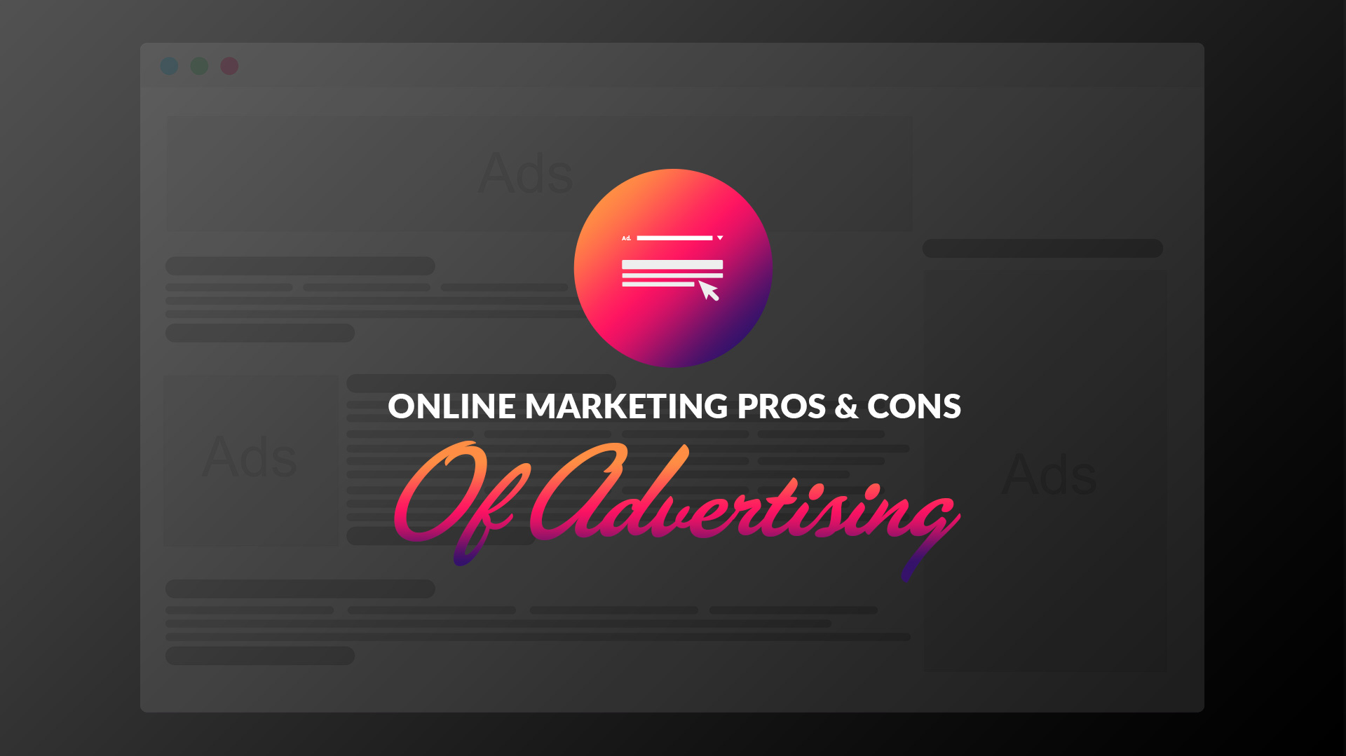 Online Marketing Pros and Cons