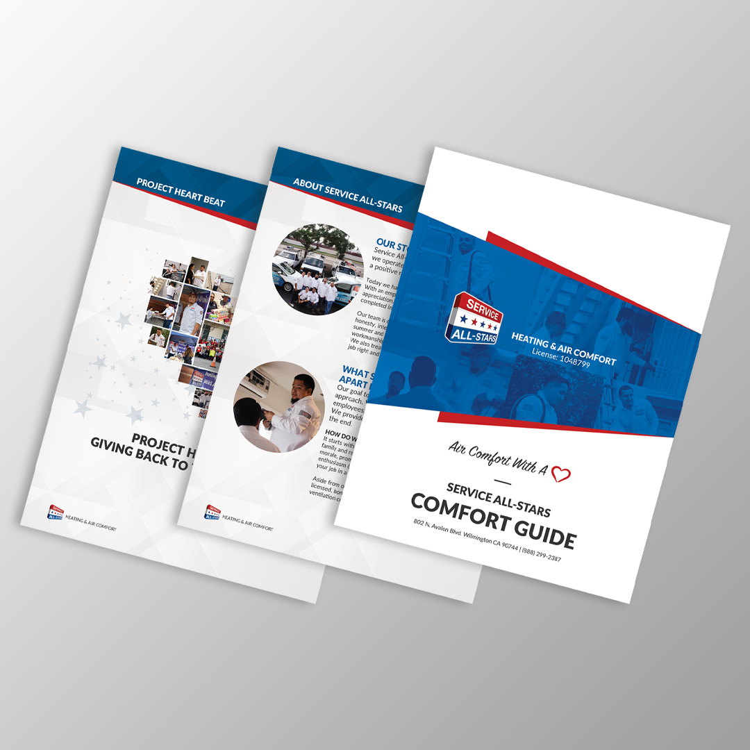 Service All-Stars HVAC comfort guide designed by Bloq Marketing