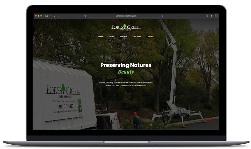 Forest Green Tree Service Web Design